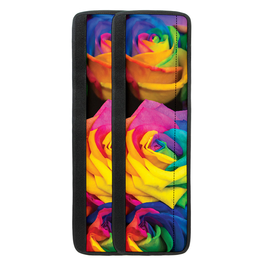 LGBT Pride Rainbow Roses Print Refrigerator Handle Covers