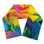 LGBT Pride Rainbow Roses Print Scarf