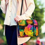 LGBT Pride Rainbow Roses Print Shoulder Strap Bible Bag