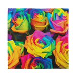 LGBT Pride Rainbow Roses Print Silk Bandana