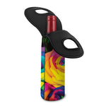 LGBT Pride Rainbow Roses Print Single Neoprene Wine Tote