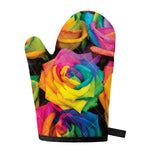 LGBT Pride Rainbow Roses Print Single Oven Mitt