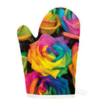 LGBT Pride Rainbow Roses Print Single Oven Mitt