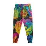 LGBT Pride Rainbow Roses Print Sweatpants