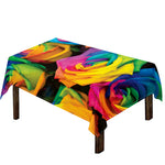 LGBT Pride Rainbow Roses Print Tablecloth