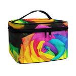 LGBT Pride Rainbow Roses Print Travel Makeup Bag