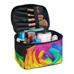 LGBT Pride Rainbow Roses Print Travel Makeup Bag