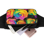 LGBT Pride Rainbow Roses Print Waist Bag