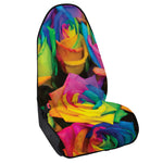LGBT Pride Rainbow Roses Print Waterproof Car Seat Cover