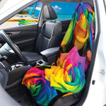 LGBT Pride Rainbow Roses Print Waterproof Car Seat Cover