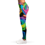 LGBT Pride Rainbow Roses Print Women's Leggings