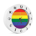LGBT Pride Rainbow Striped Print Alarm Clock