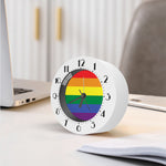 LGBT Pride Rainbow Striped Print Alarm Clock