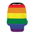 LGBT Pride Rainbow Striped Print Baby Seat Cover