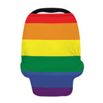 LGBT Pride Rainbow Striped Print Baby Seat Cover