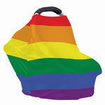 LGBT Pride Rainbow Striped Print Baby Seat Cover