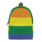 LGBT Pride Rainbow Striped Print Backpack