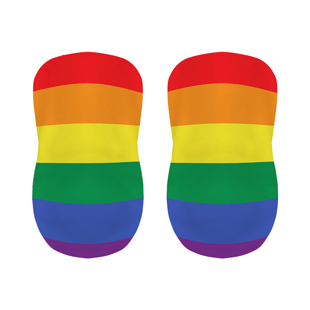 LGBT Pride Rainbow Striped Print Bar Stool Covers