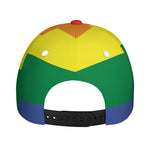 LGBT Pride Rainbow Striped Print Baseball Cap