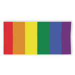 LGBT Pride Rainbow Striped Print Beach Towel