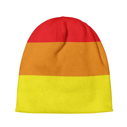 LGBT Pride Rainbow Striped Print Beanie