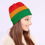 LGBT Pride Rainbow Striped Print Beanie