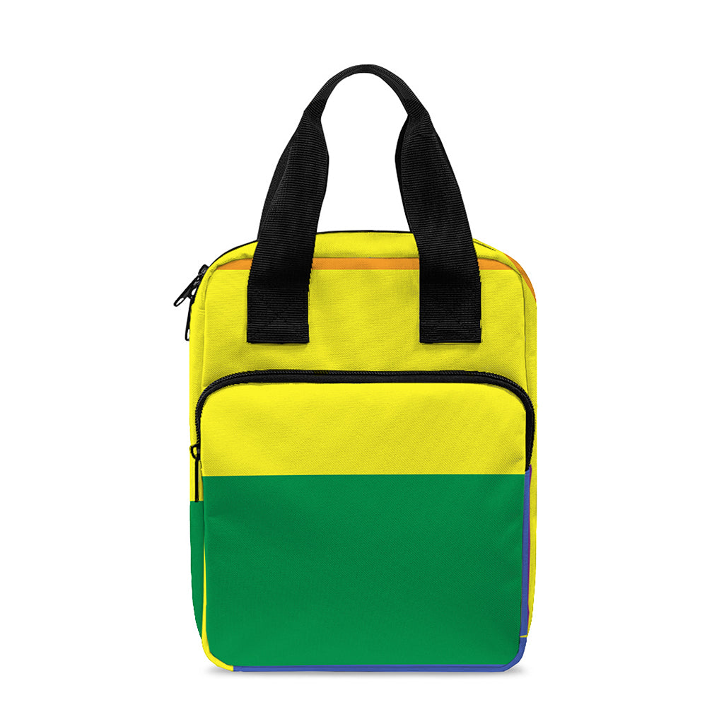 LGBT Pride Rainbow Striped Print Bible Tote Bag