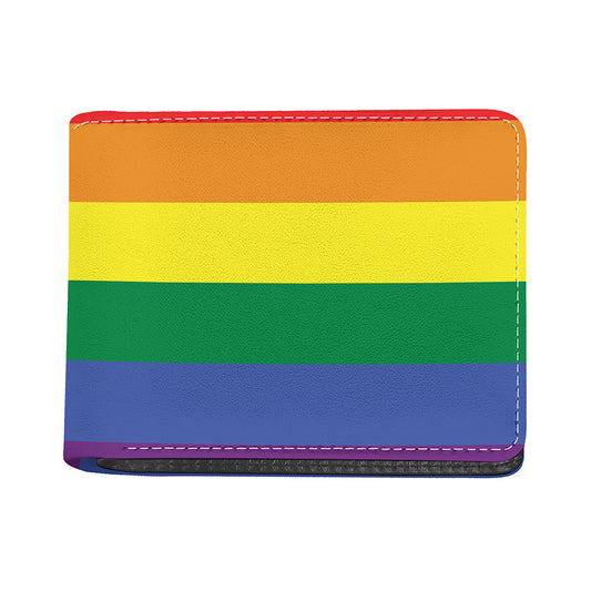 LGBT Pride Rainbow Striped Print Bifold Wallet