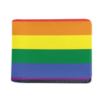 LGBT Pride Rainbow Striped Print Bifold Wallet