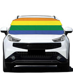 LGBT Pride Rainbow Striped Print Car Windshield Snow Cover