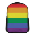 LGBT Pride Rainbow Striped Print Casual Backpack