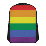 LGBT Pride Rainbow Striped Print Casual Backpack