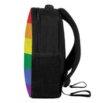 LGBT Pride Rainbow Striped Print Casual Backpack