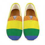 LGBT Pride Rainbow Striped Print Casual Shoes