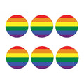 LGBT Pride Rainbow Striped Print Coaster Set