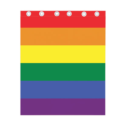 LGBT Pride Rainbow Striped Print Curtain