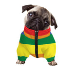 LGBT Pride Rainbow Striped Print Dog Zip Up Jacket