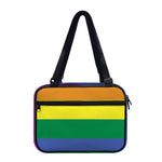 LGBT Pride Rainbow Striped Print Double Strap Bible Bag