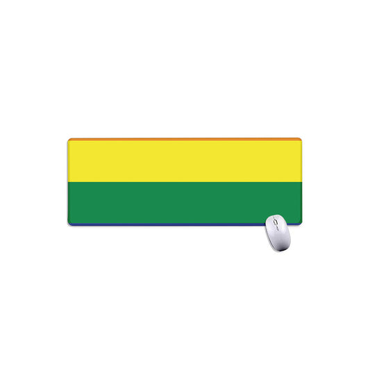LGBT Pride Rainbow Striped Print Extended Mouse Pad
