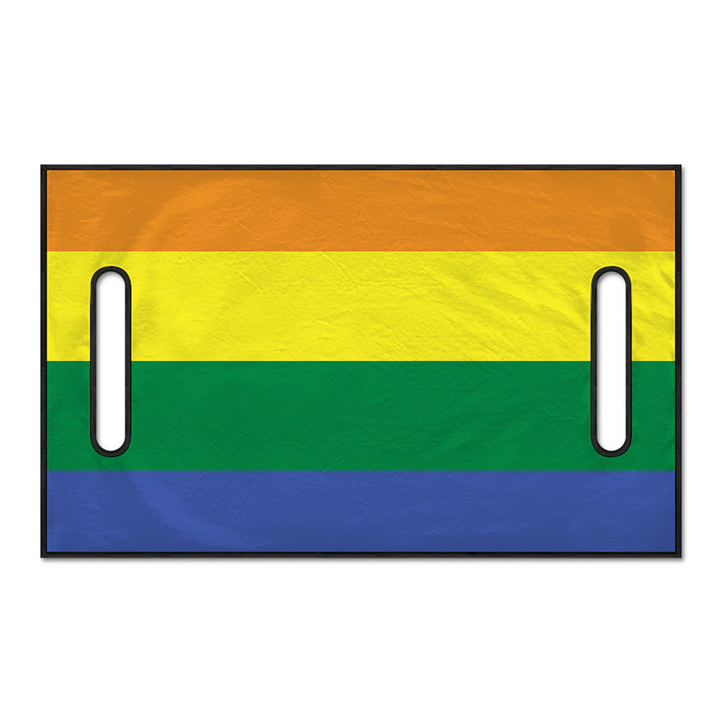 LGBT Pride Rainbow Striped Print Golf Cart Seat Cover