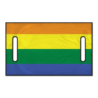 LGBT Pride Rainbow Striped Print Golf Cart Seat Cover