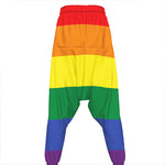 LGBT Pride Rainbow Striped Print Hammer Pants