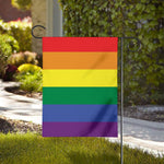 LGBT Pride Rainbow Striped Print House Flag