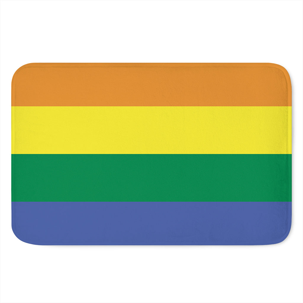 LGBT Pride Rainbow Striped Print Indoor Door Mat