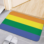 LGBT Pride Rainbow Striped Print Indoor Door Mat