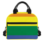 LGBT Pride Rainbow Striped Print Insulated Lunch Bag