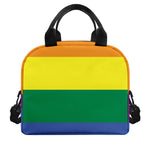 LGBT Pride Rainbow Striped Print Insulated Lunch Bag