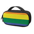 LGBT Pride Rainbow Striped Print Portable Cooler Travel Case