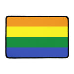 LGBT Pride Rainbow Striped Print Kitchen Mat