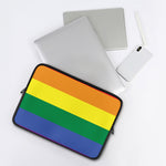 LGBT Pride Rainbow Striped Print Laptop Sleeve